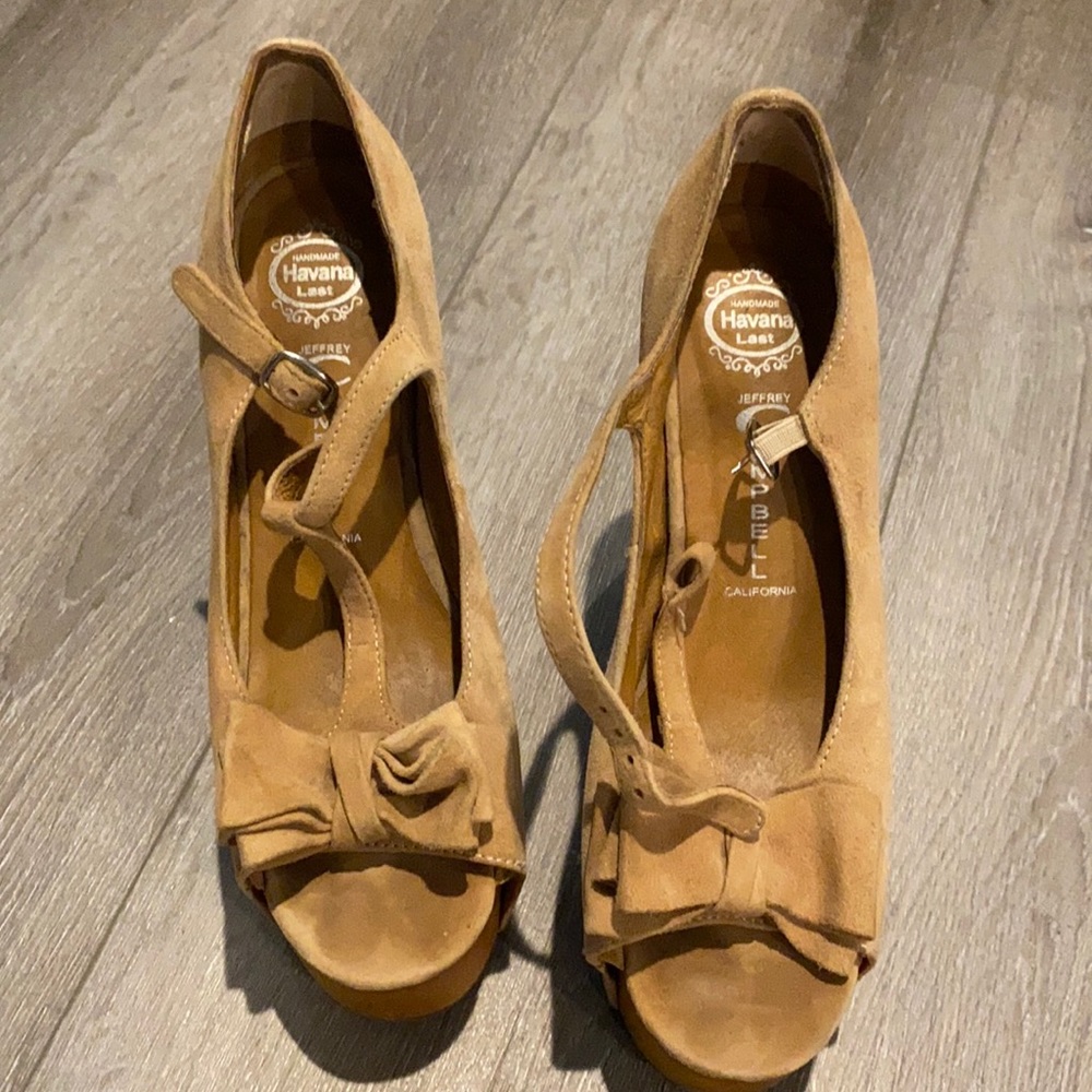 Jeffery Campbell suede heels